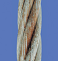 ワイヤロープの損傷例